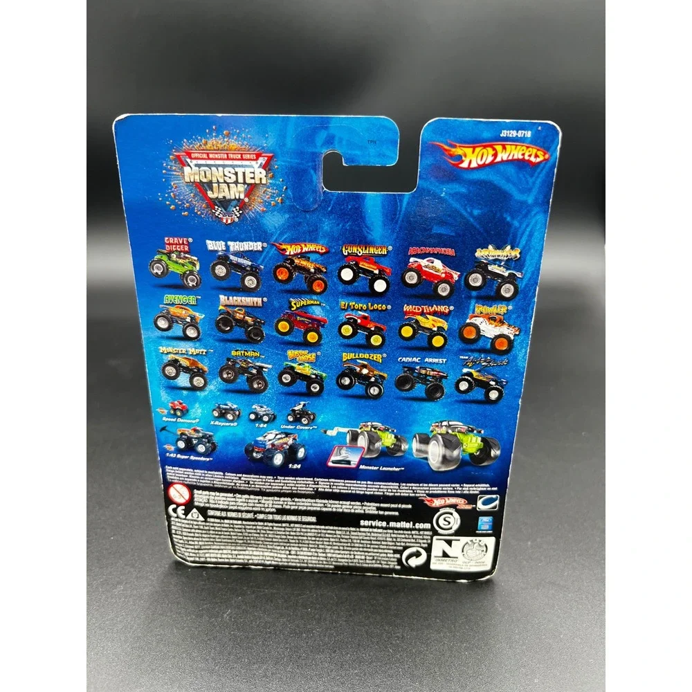 Hot Wheels Monster Jam Arachnaphobia Die-Cast Monster Truck 1:64 Red White 2006